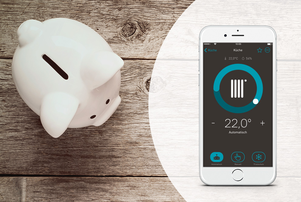Effektives Energiemanagement Die Kosten immer im Blick haben dank der übersichtlichen App.