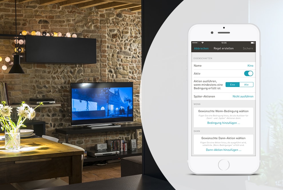 Regeln erstellen über die eNet SMART HOME App Regeln über die eNet SMART HOME App erstellen.